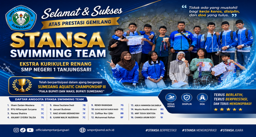 STANSA SWIMMING TEAM TOREHKAN PRESTASI PADA AJANG SUMEDANG AQUATIC CHAMPIONSHIP III